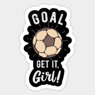 Girl Football Saying Football Player Inspiration Sticker